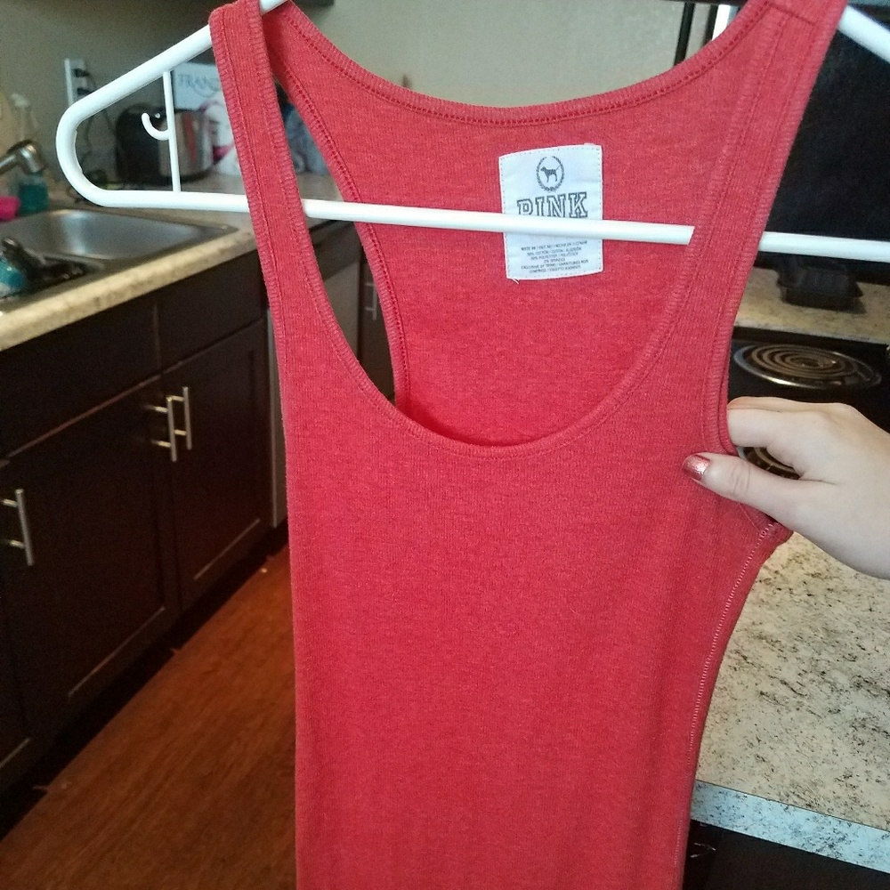 orange Victoria Secret tank top, XS